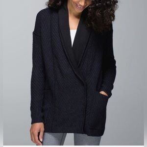 lululemon athletica Black Cardigan Sweater